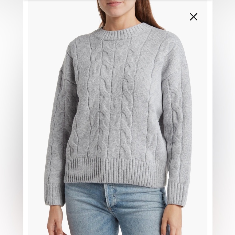 Elodie Cable Stitch Crew Sweater